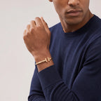 T Square Bold Polished Hinged Bangle
