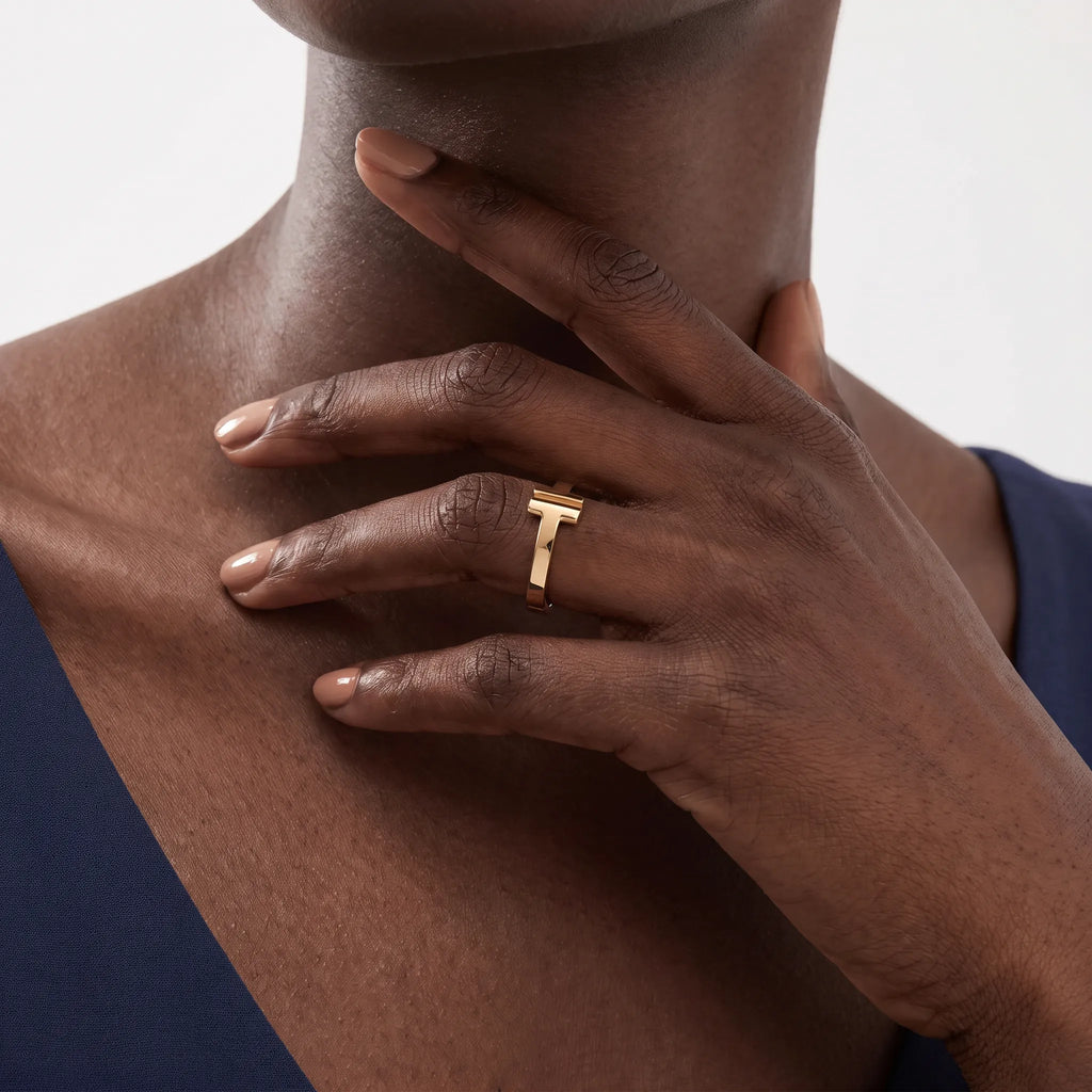 T Square Open Geometric Ring