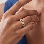 T True Lattice Openwork Pavé Ring