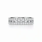 T True Lattice Openwork Pavé Ring
