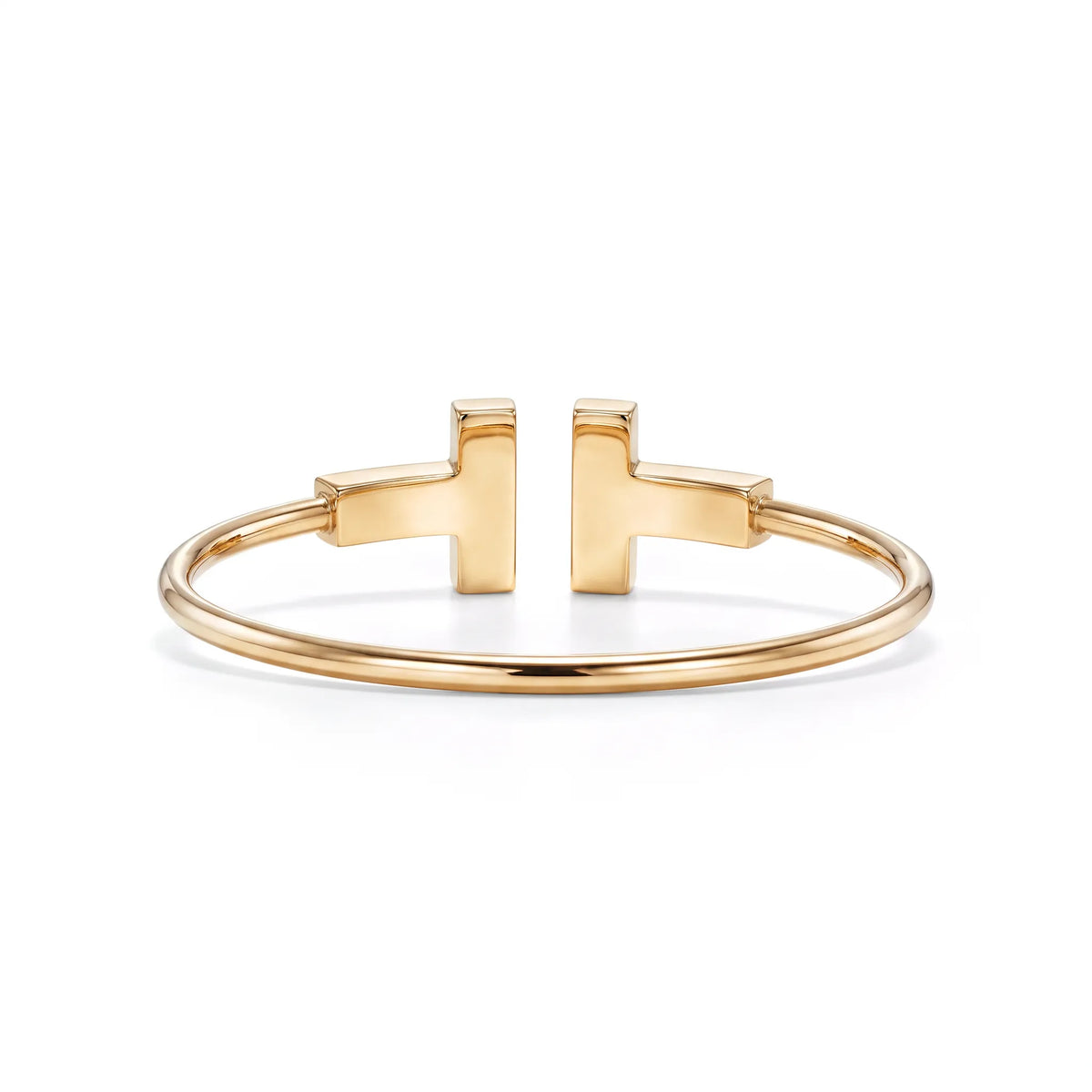 T Wide Wire Open Cuff Bracelet