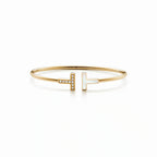 T Wire Duo Pavé Inlay Bangle