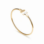 T Wire Duo Pavé Inlay Bangle