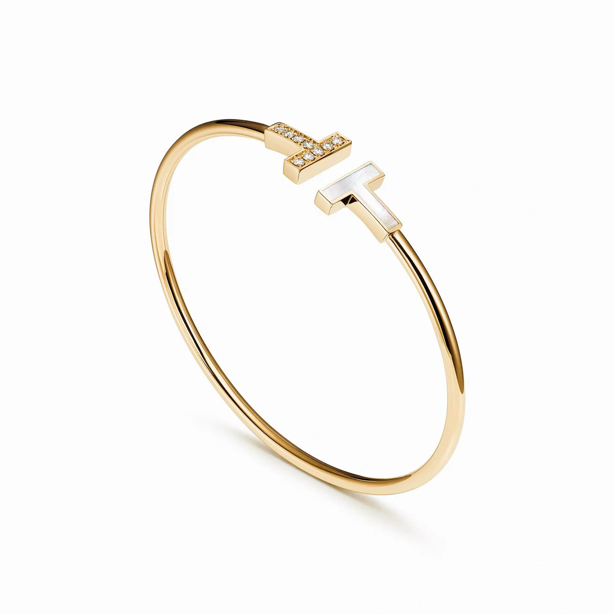 T Wire Duo Pavé Inlay Bangle