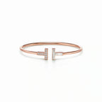 T Wire Duo Pavé Inlay Bangle