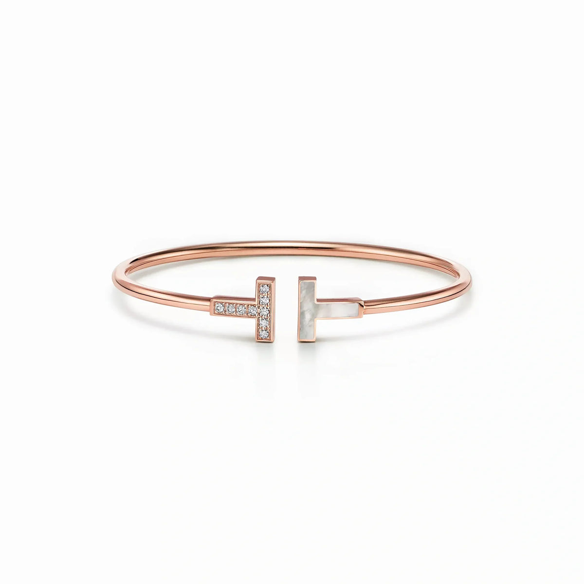 T Wire Duo Pavé Inlay Bangle