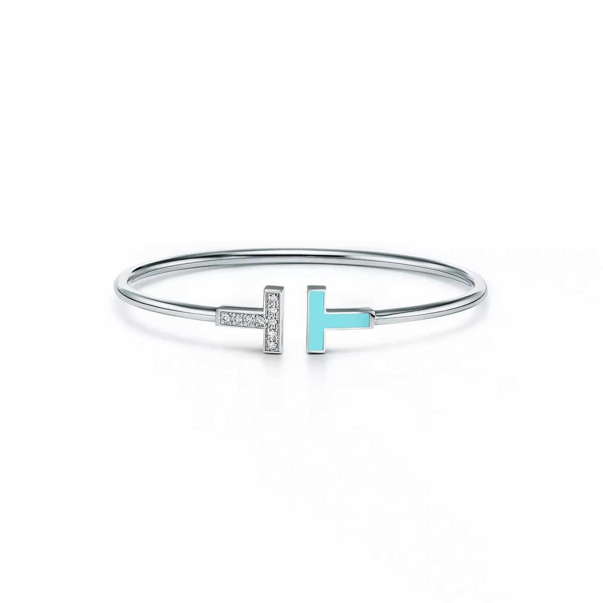T Wire Duo Pavé Inlay Bangle