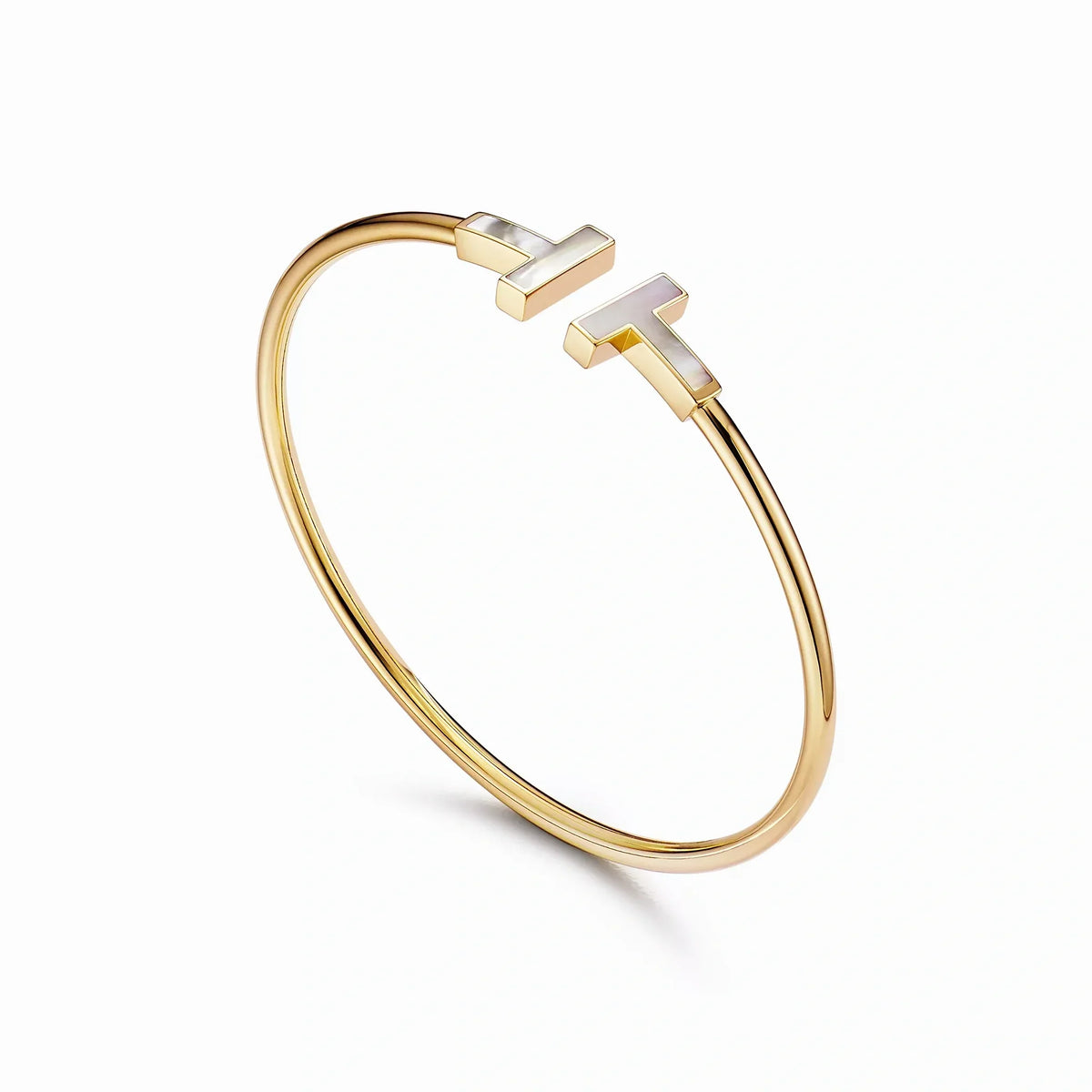 T Wire Opaline Iridescent Bangle