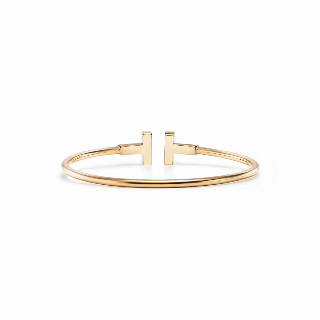 T Wire Opaline Iridescent Bangle