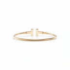 T Wire Opaline Iridescent Bangle