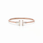 T Wire Opaline Iridescent Bangle