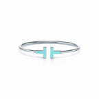 T Wire Opaline Iridescent Bangle