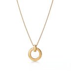 T1 Bar Accent Open Circle Necklace