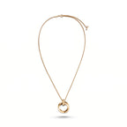 T1 Bar Accent Open Circle Necklace