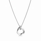 T1 Bar Accent Open Circle Necklace