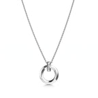 T1 Bar Accent Open Circle Necklace