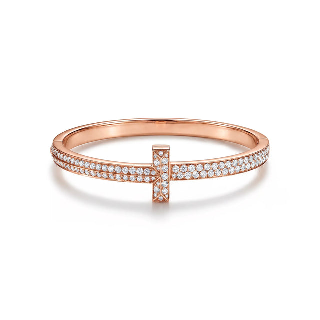 T1 Bar Double Row Pavé Bangle