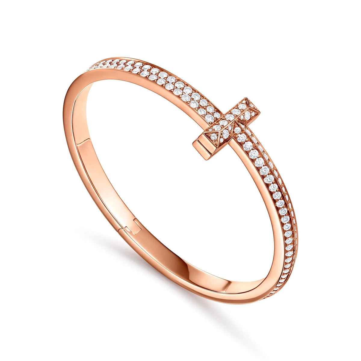 T1 Bar Double Row Pavé Bangle