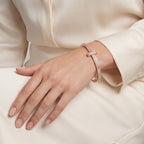 T1 Bar Double Row Pavé Bangle
