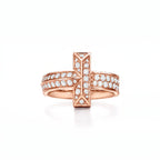 T1 Bar Full Pavé Band Ring