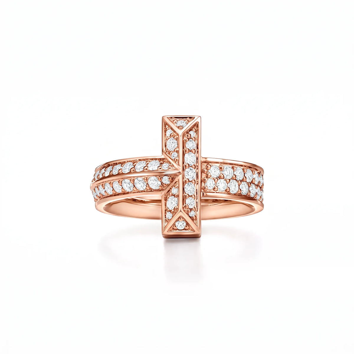 T1 Bar Full Pavé Band Ring