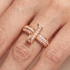 T1 Bar Full Pavé Band Ring