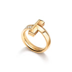T1 Bar Half Pavé Band Ring
