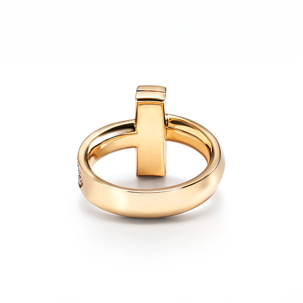 T1 Bar Half Pavé Band Ring