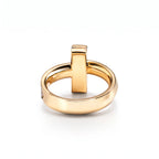 T1 Bar Half Pavé Band Ring