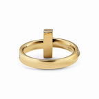 T1 Crossline Graduated Pavé Narrow Ring