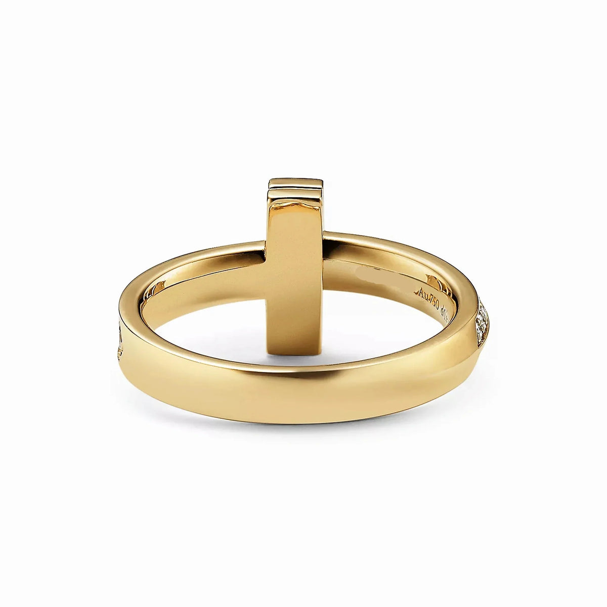 T1 Crossline Graduated Pavé Narrow Ring
