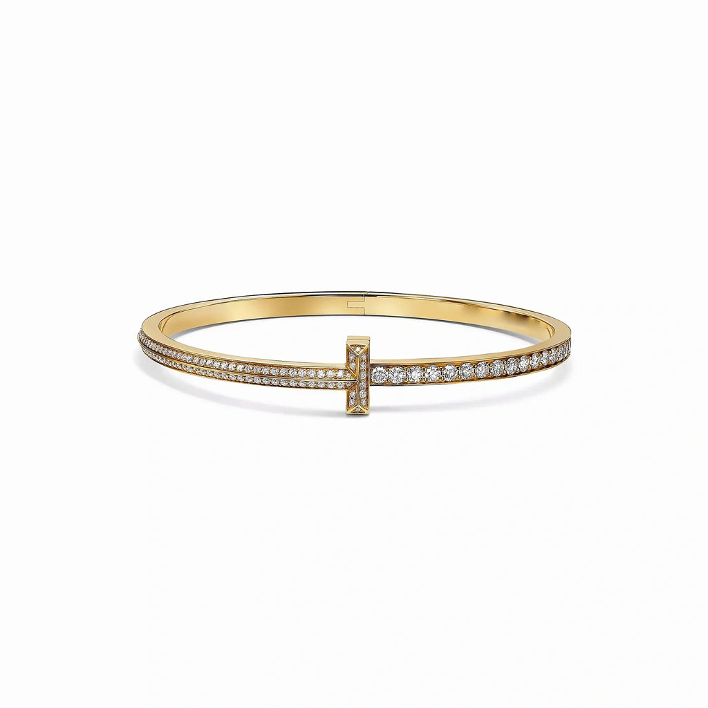 T1 Narrow Pavé Row Bangle