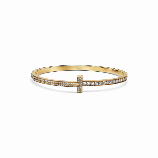 T1 Narrow Pavé Row Bangle