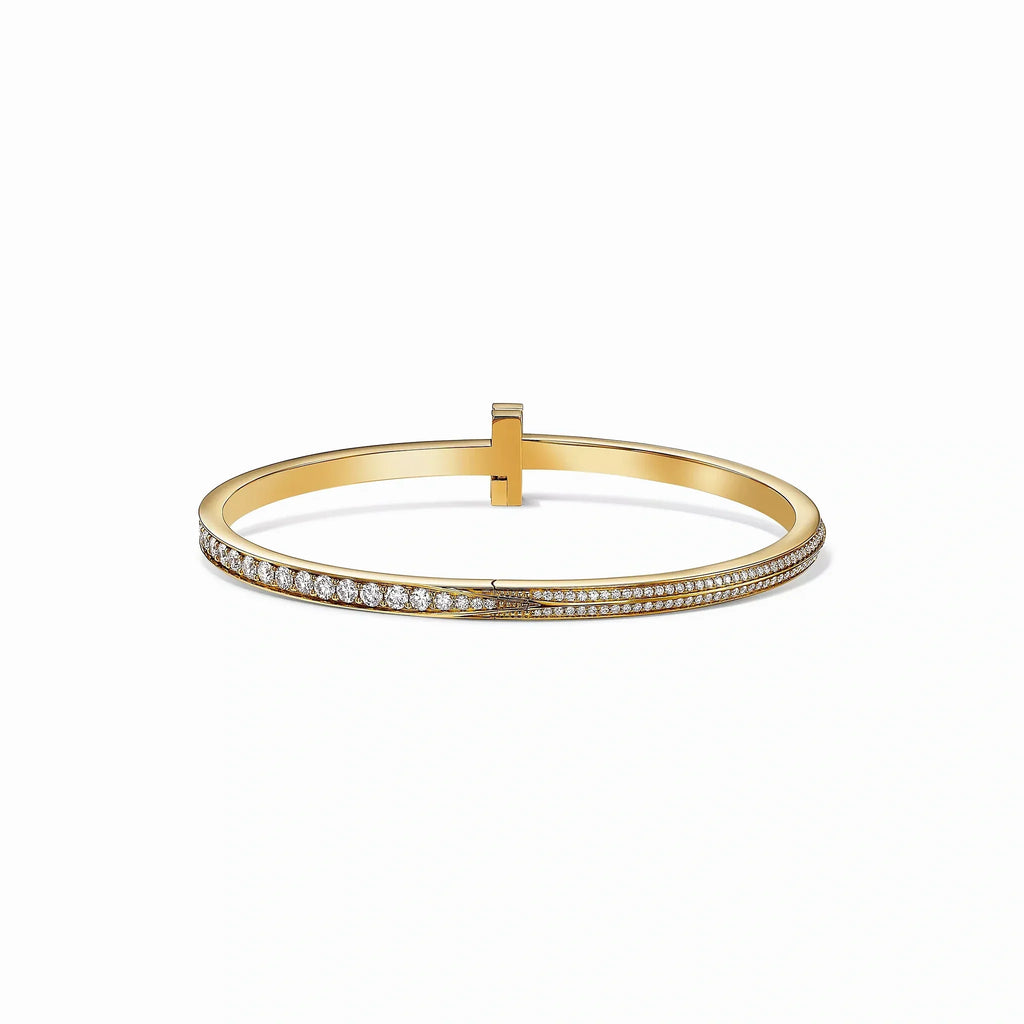 T1 Narrow Pavé Row Bangle