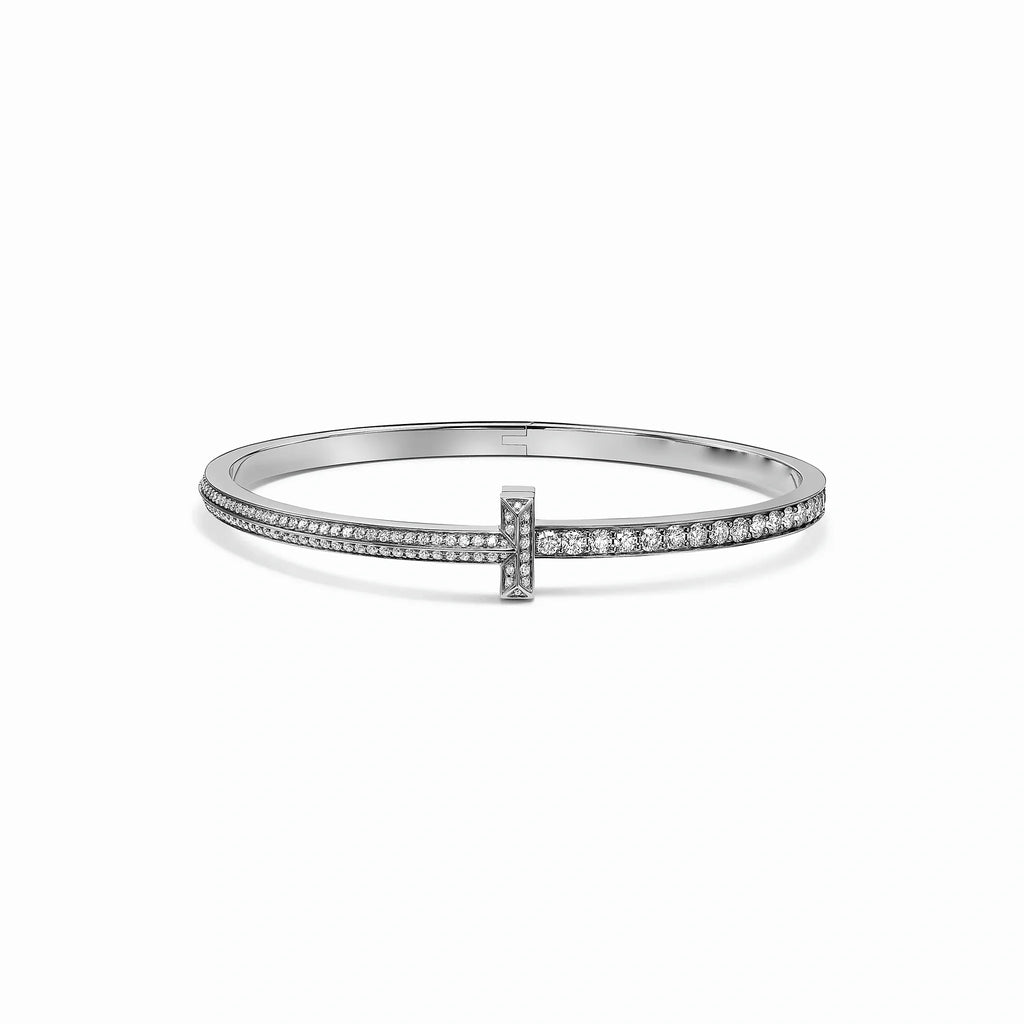 T1 Narrow Pavé Row Bangle