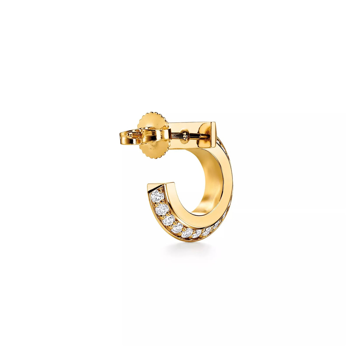T1 Pavé Bold Hoop Earrings