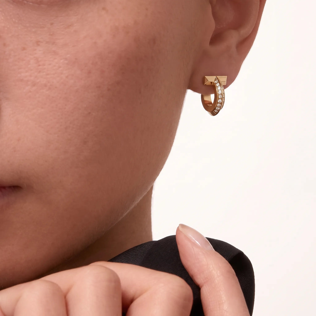 T1 Pavé Bold Hoop Earrings