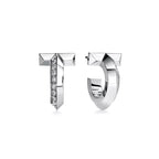 T1 Pavé Bold Hoop Earrings