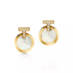 T1 Pavé Circle Drop Earrings