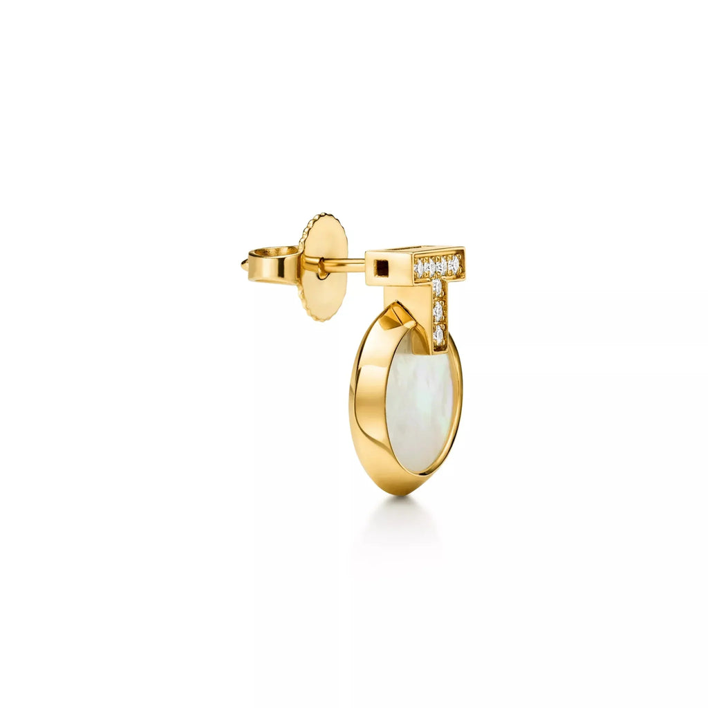 T1 Pavé Circle Drop Earrings