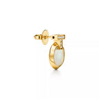T1 Pavé Circle Drop Earrings