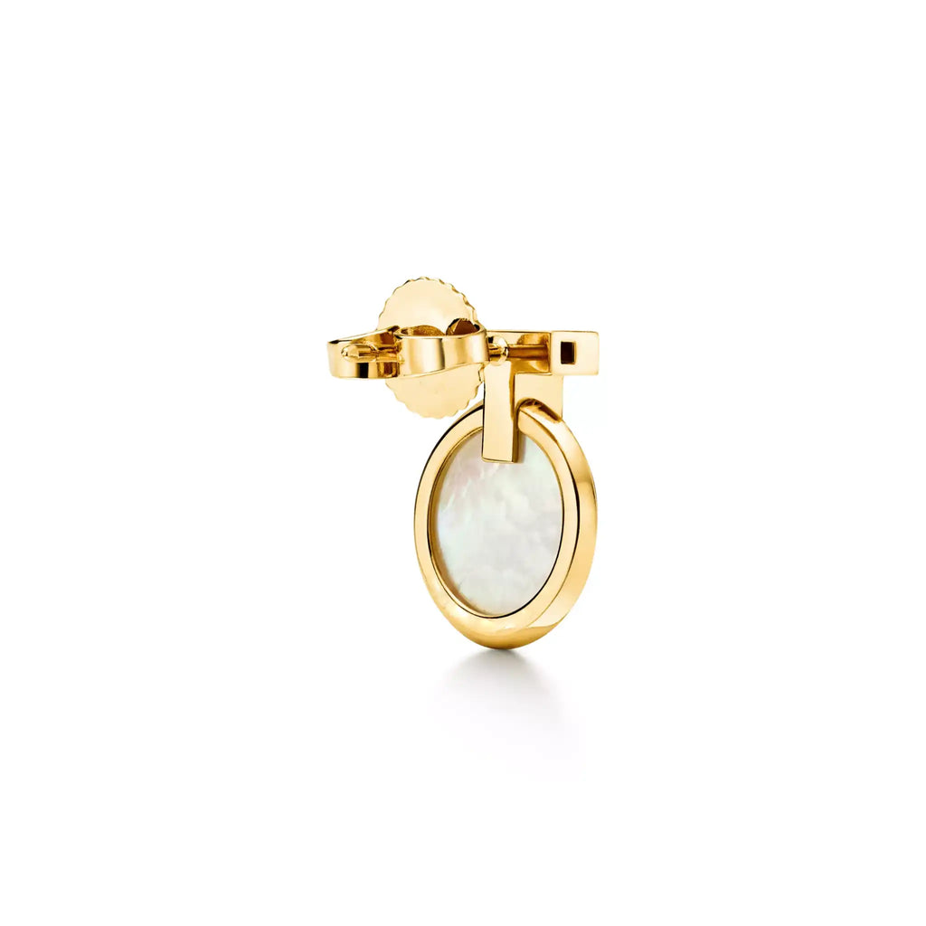 T1 Pavé Circle Drop Earrings