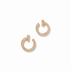 T1 Pavé Open Circle Hoop Earrings