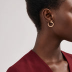 T1 Pavé Open Circle Hoop Earrings