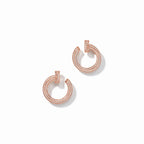 T1 Pavé Open Circle Hoop Earrings