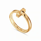 T1 Sculpted Narrow Stacking Ring