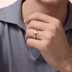 T1 Sculpted Narrow Stacking Ring