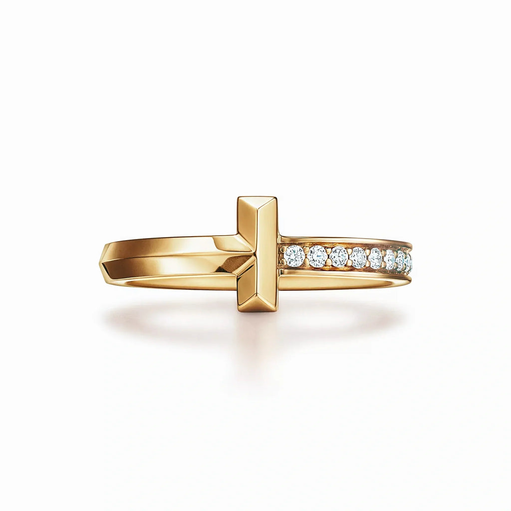 T1 Split Band Pavé Ring