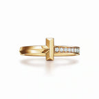 T1 Split Band Pavé Ring