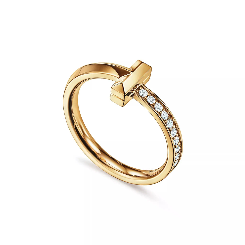 T1 Split Band Pavé Ring